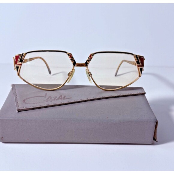 Original Vintage Cazal MOD. 238 COL. 370 Eyeglass Frames – 1970s Geometric Style - Picture 1 of 7